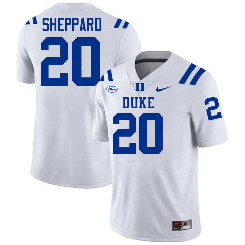 Nate Sheppard Duke Jersey,Duke Blue Devils #20 Nate Sheppard Jersey Youth College-White